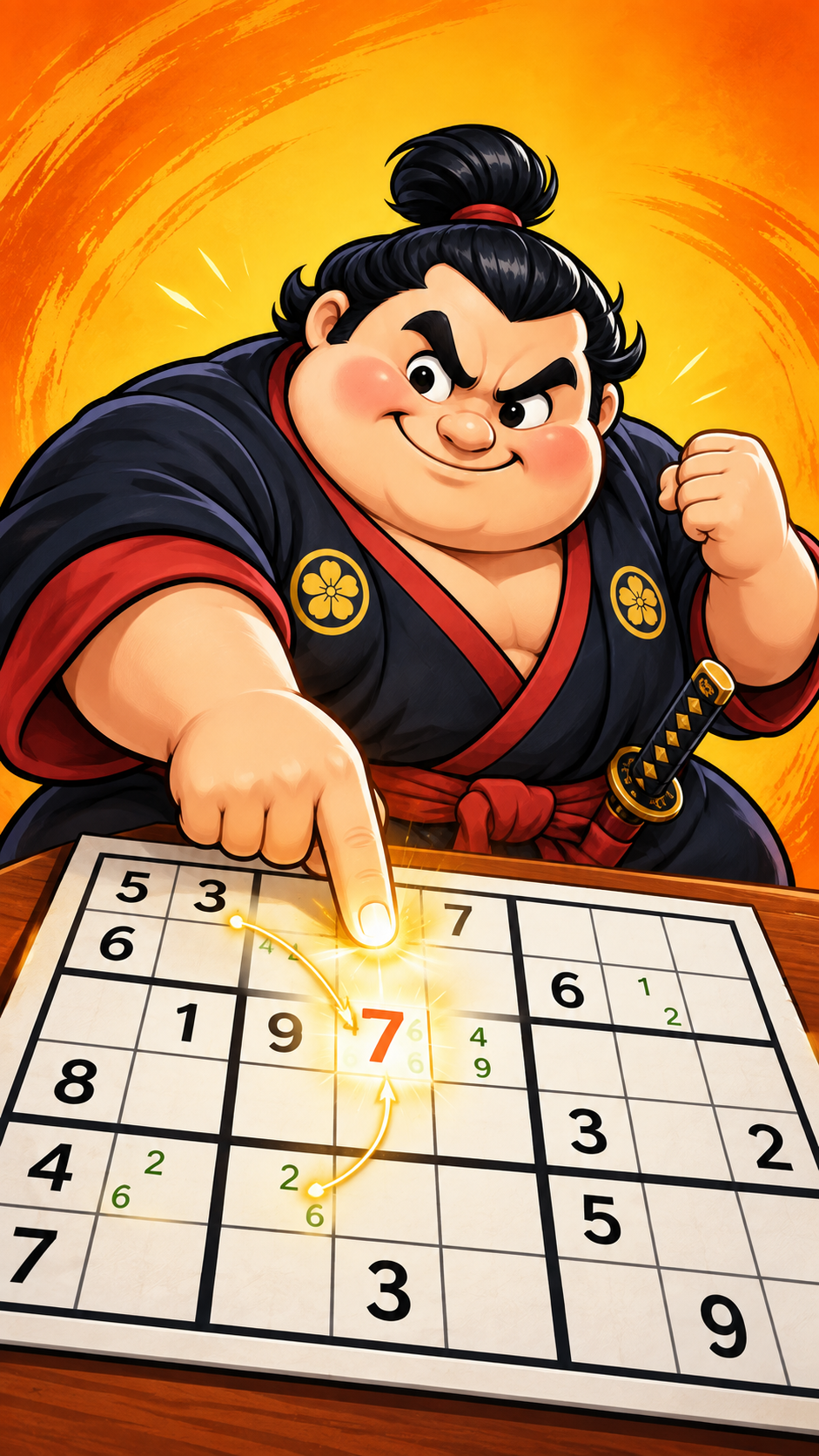 SudoFlash reveals one logical Sudoku hint