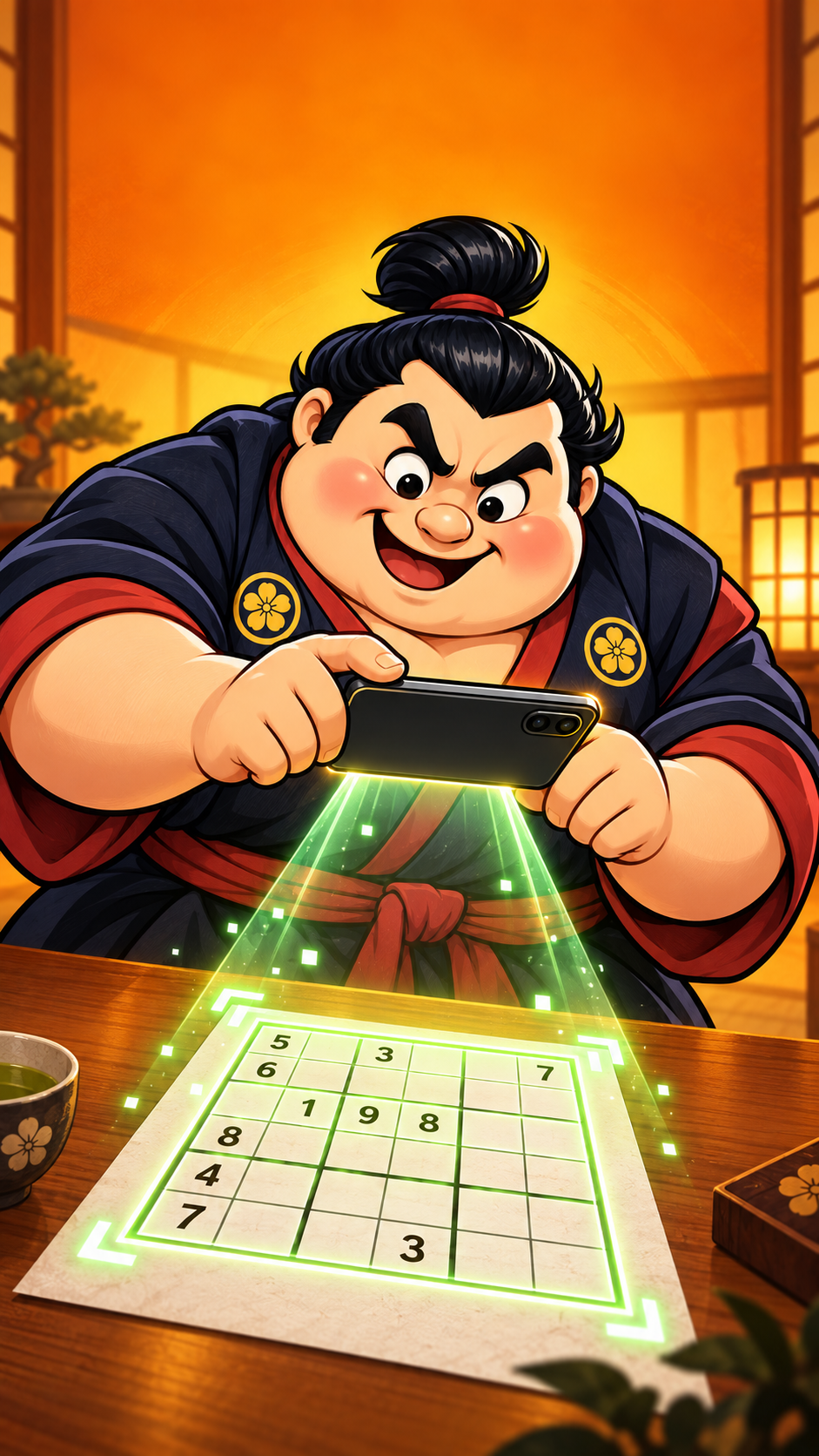 SudoFlash scans a Sudoku with an iPhone